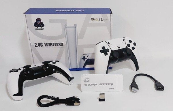 Consola Retro 4K con 20,000 Juegos Clásicos y 2 Joysticks Inalámbricos